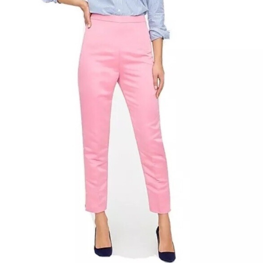 J. Crew Pink Tailored Ankle Pants